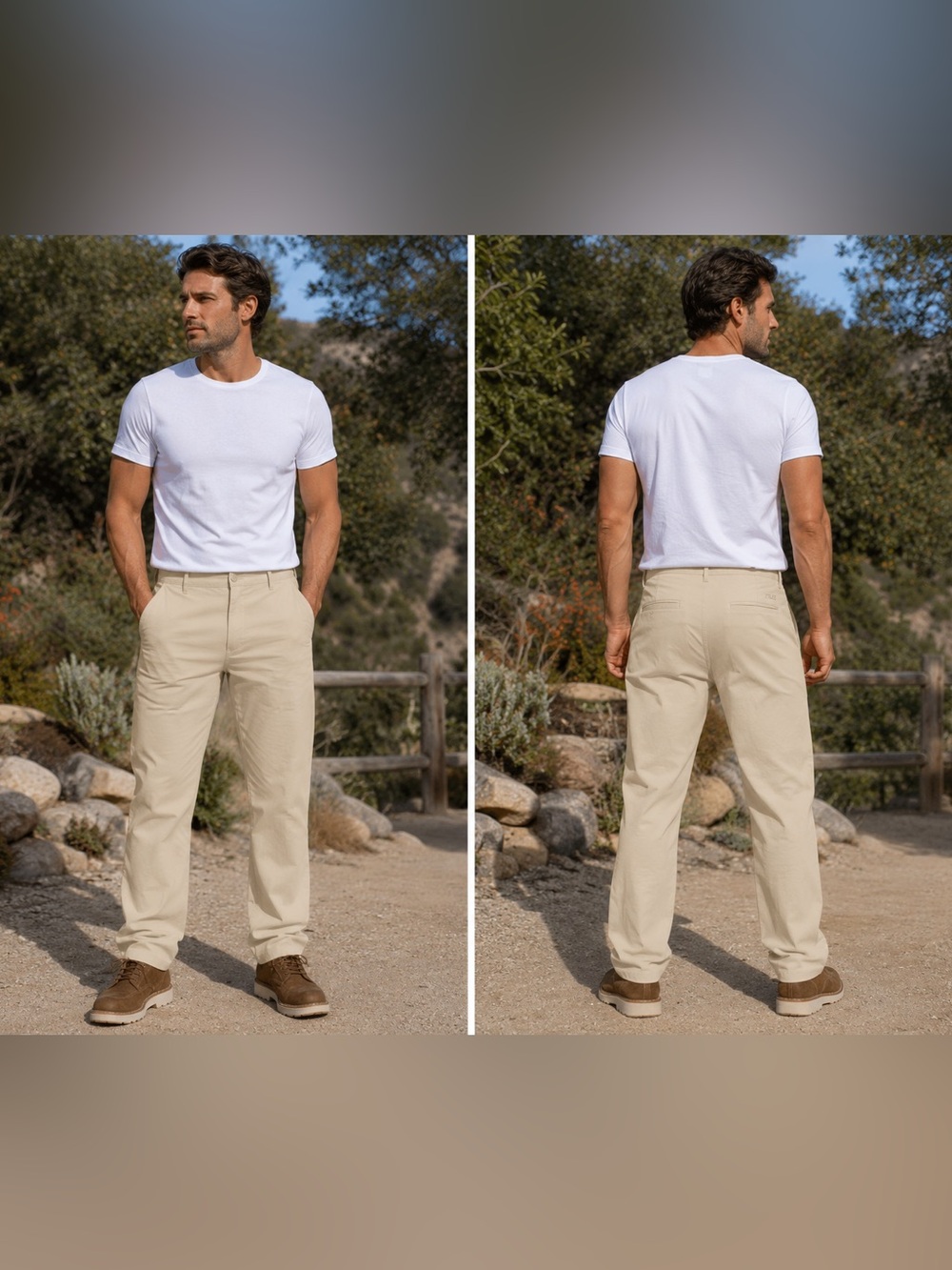 Teren Men's No Fly Zone Lightweight Traveler Pants in Khaki - GUC